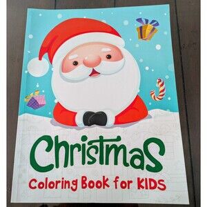 Set of 2 Christmas coloring books for kids